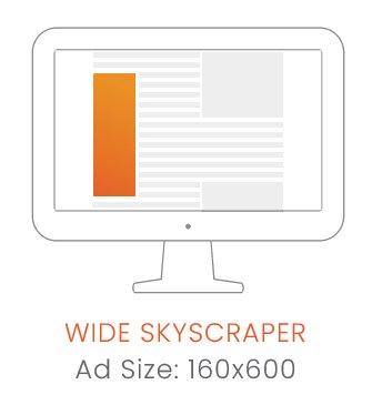 Wide Skyscrapper Ads Size